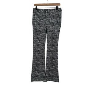 BCBGeneration NWT Black White Peppered Pattern Straight Flare Dress Pants